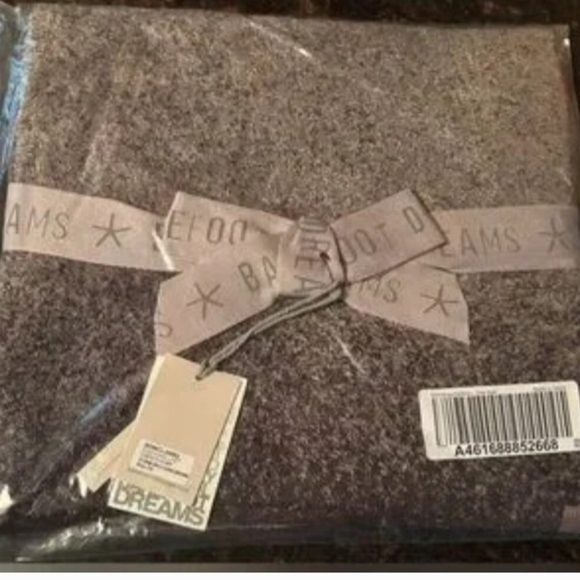 Barefoot Dreams Cozychic Lite Confetti Scarf Dark Brown Storm Grey Women's New - Picture 5 of 5